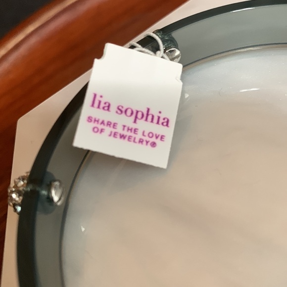NWT Lia Sophia clear blue bracelet - Picture 3 of 5